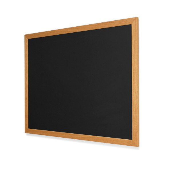 Black Chalkboard w red oak no tray